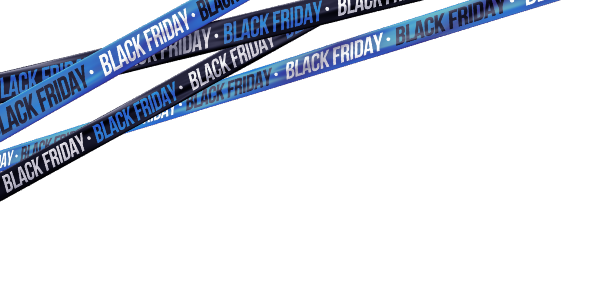 Faixas decorativas pretas de Black Friday